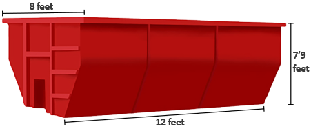 20-yard roll-off dumpster