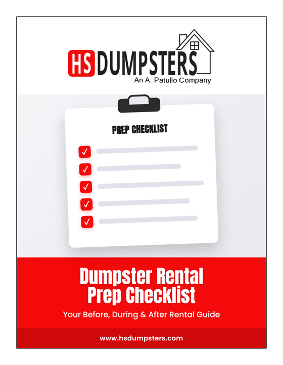 Cover of the HS Dumpsters Rental Prep Checklist