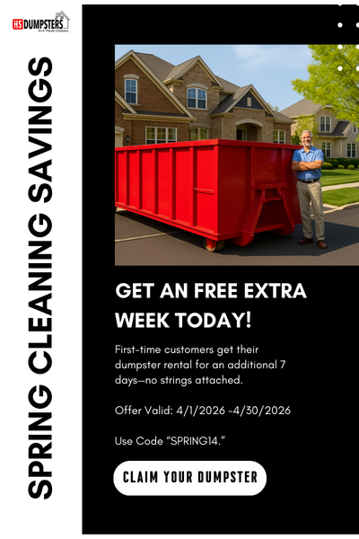 April Dumpster Rental Promotion